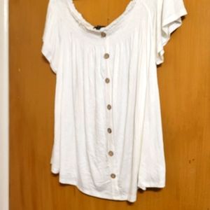 Ambiance Off The Shoulder Button Top